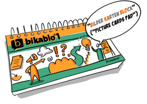 Meaning of bikablo in image picture cards pad